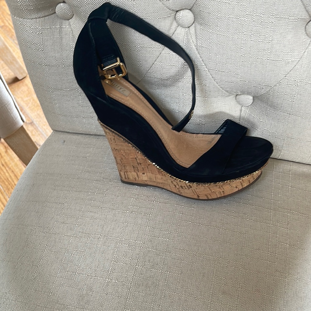 Black Wedge Schutz High Wedge